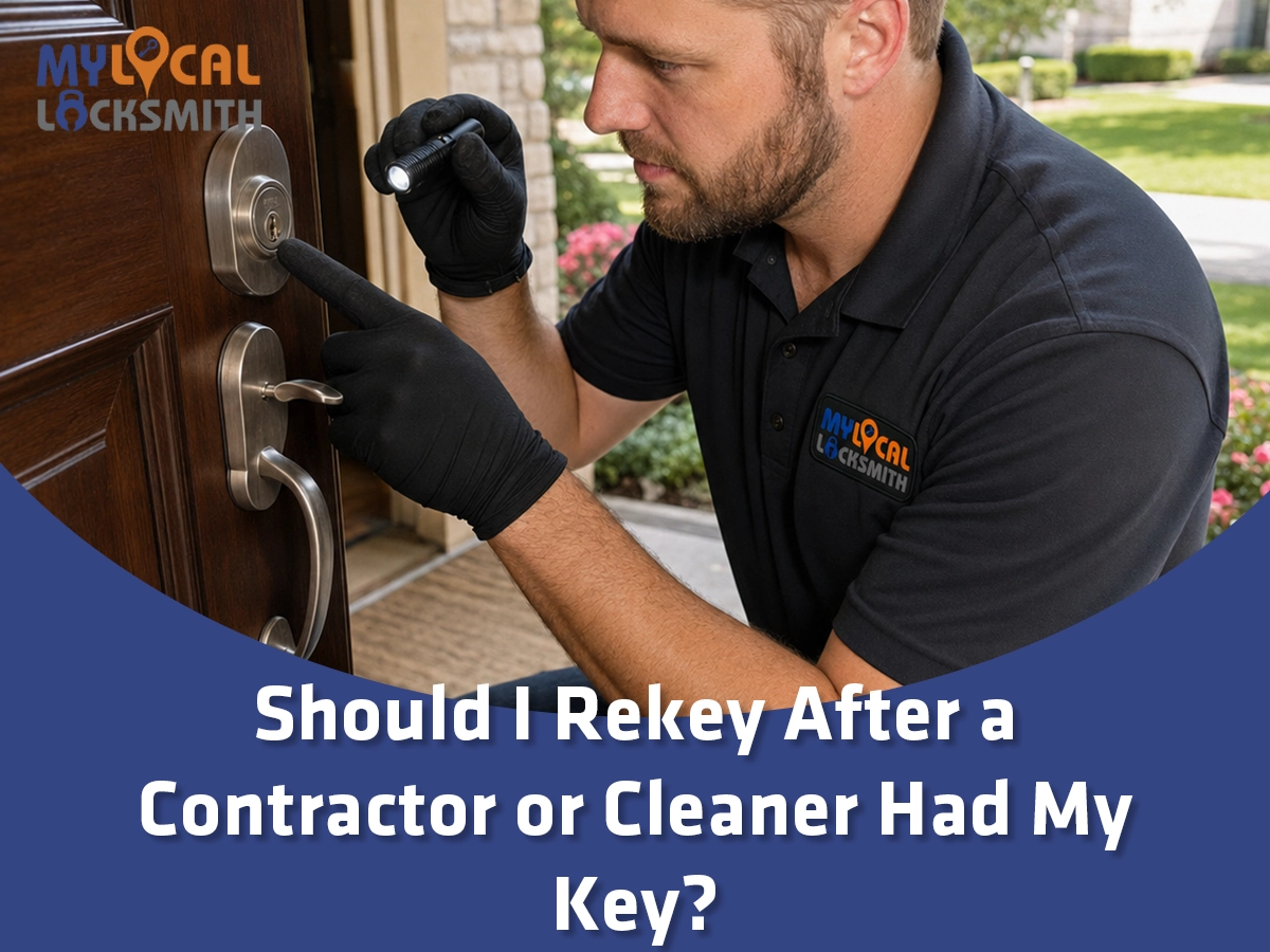 Should I rekey after a contractor or cleaner had my key at a Flower Mound home